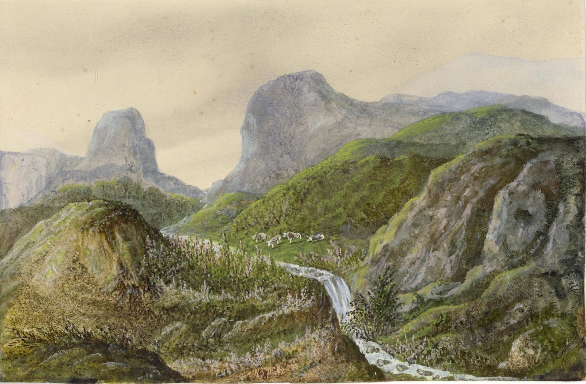 Paysage d’Auvergne, 1873, George Sand, Musée George Sand et de la Vallée Noire, La Châtre