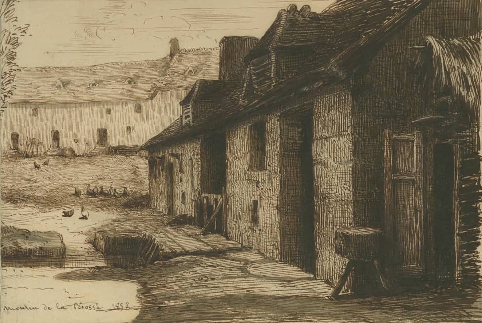 Maurice SAND (1823-1889), Moulin de la Biosse, 1853, Musée George Sand et de la Vallée Noire, La Châtre